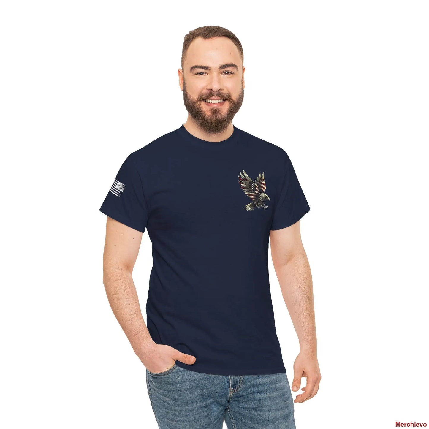 Liberty Reloaded 2.0 // Vintage Eagle Heavy Cotton Tee Navy / S T-Shirt