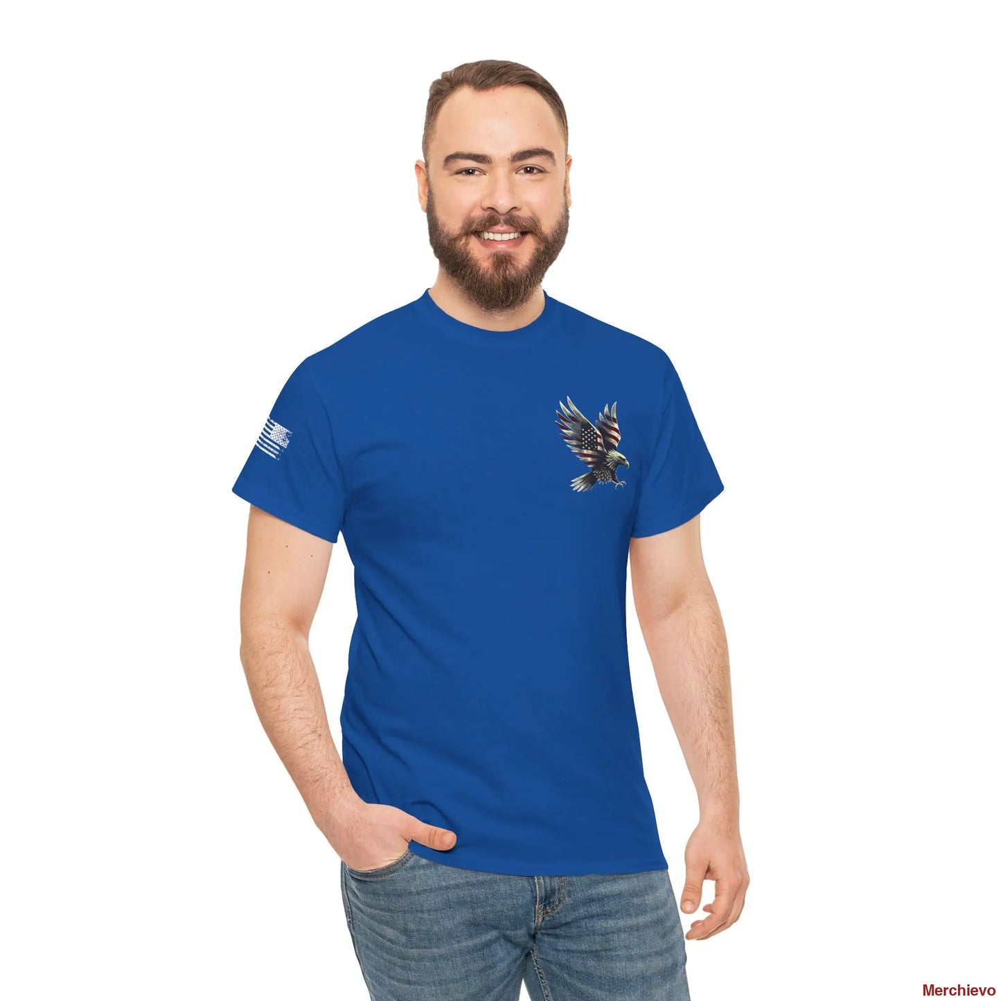 Liberty Reloaded 2.0 // Vintage Eagle Heavy Cotton Tee Royal / S T-Shirt