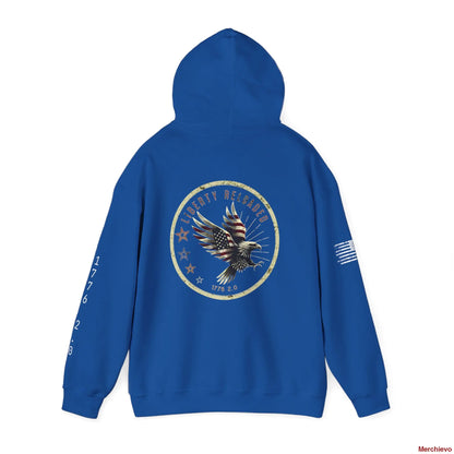 Liberty Reloaded 2.0 - Vintage Eagle Patriotic Heavy Blend Hoodie Hoodie