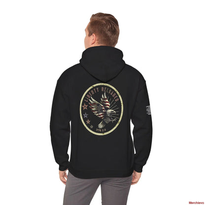 Liberty Reloaded 2.0 - Vintage Eagle Patriotic Heavy Blend Hoodie Hoodie
