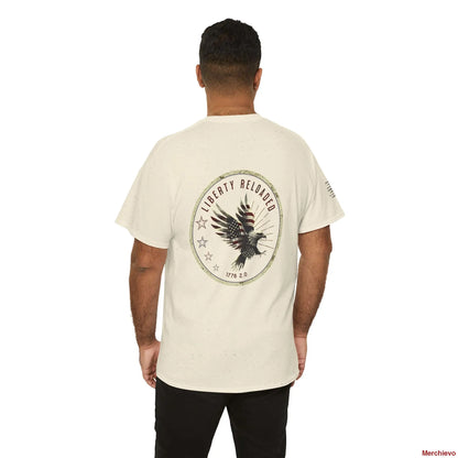 Liberty Reloaded 2.0 - Vintage Eagle Patriotic Heavy Cotton Tee T-Shirt