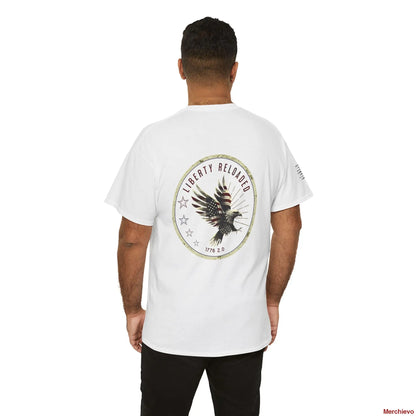 Liberty Reloaded 2.0 - Vintage Eagle Patriotic Heavy Cotton Tee T-Shirt