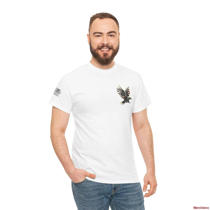 Liberty Reloaded 2.0 - Vintage Eagle Patriotic Heavy Cotton Tee White / L T-Shirt