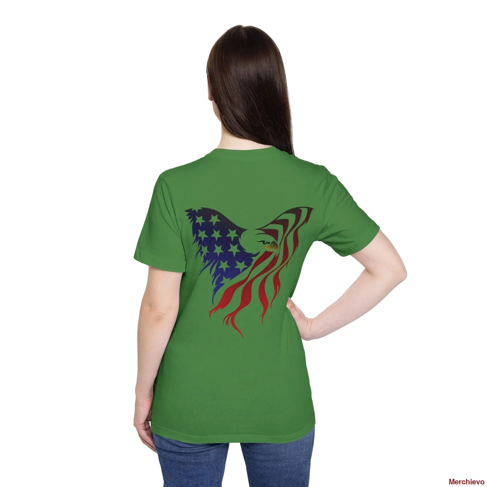 Little Miss 4th of July Retro Van Kids T-Shirt - Patriotic Youth Independence Day Tee T-Shirt