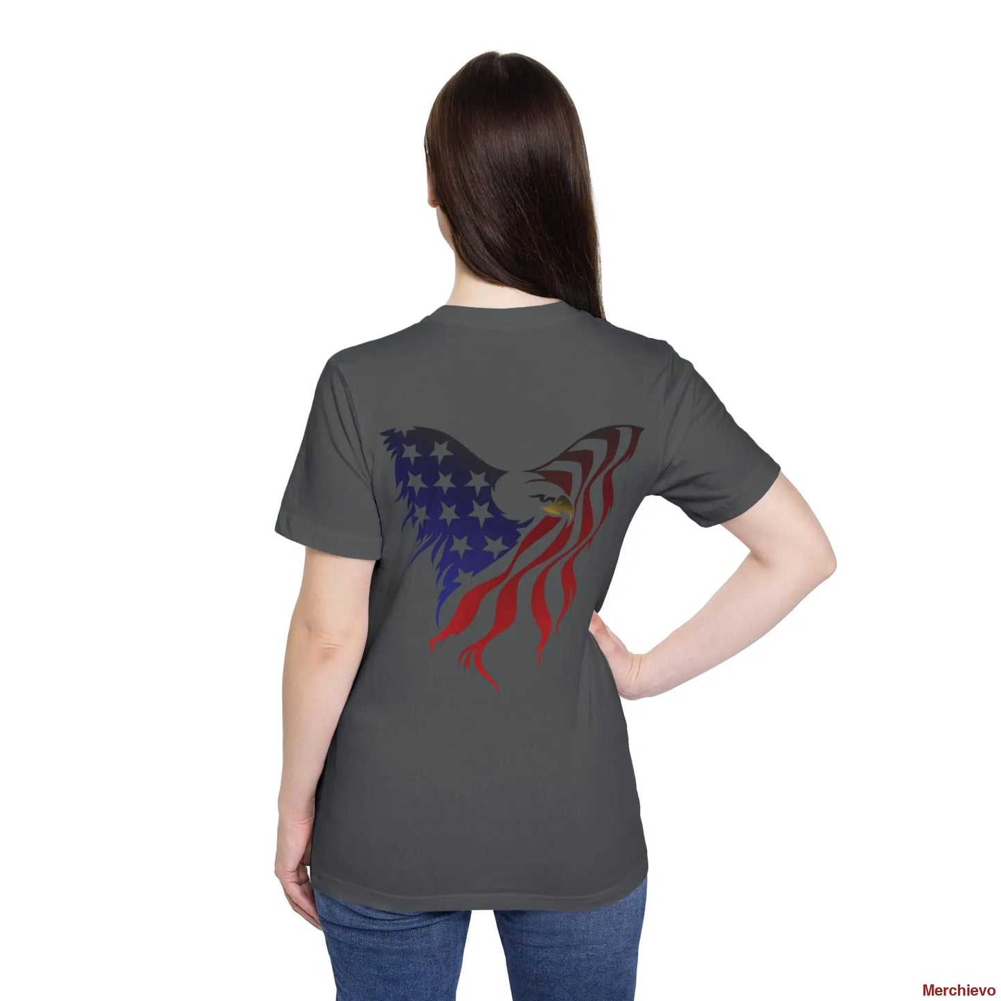 Little Miss 4th of July Retro Van Kids T-Shirt - Patriotic Youth Independence Day Tee T-Shirt