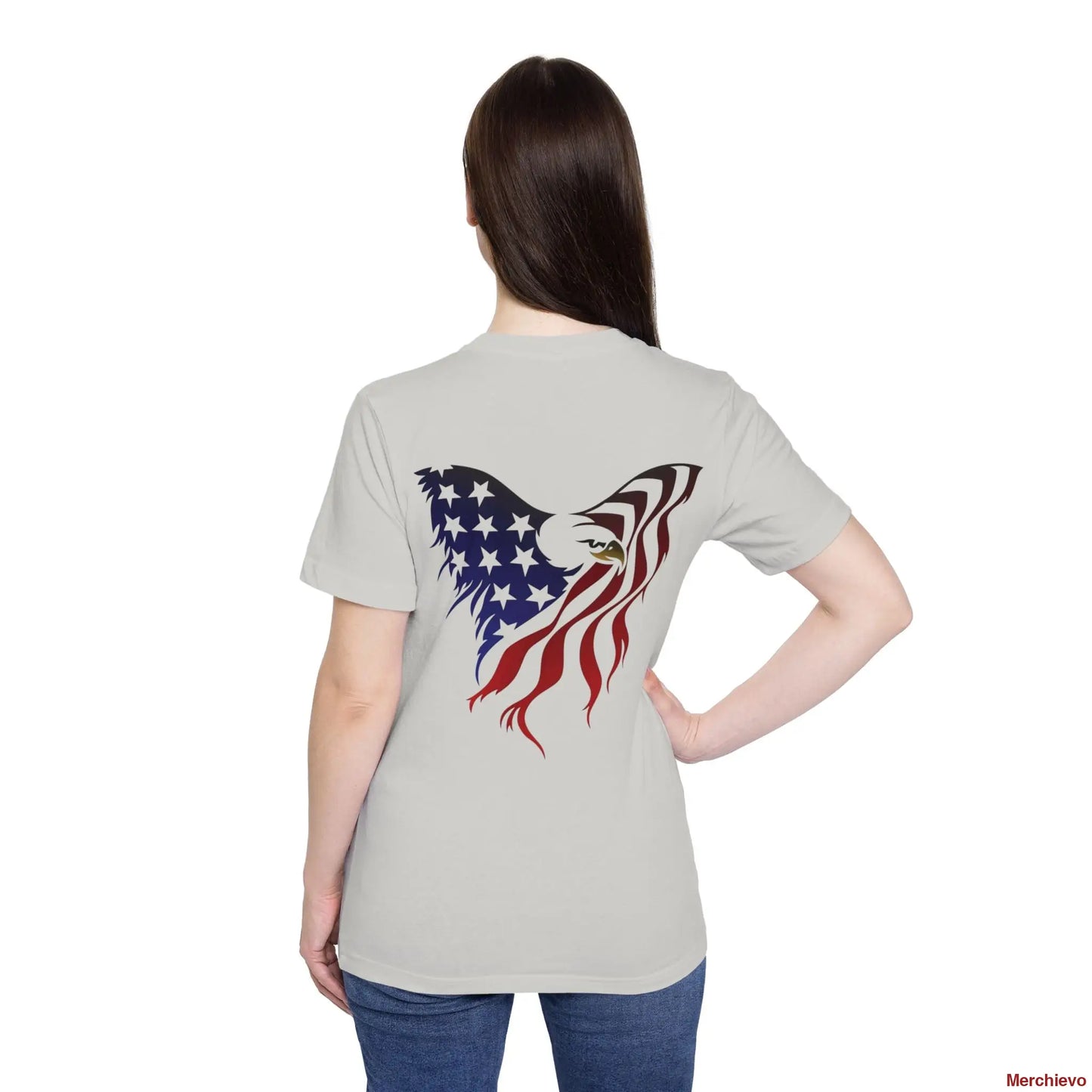 Little Miss 4th of July Retro Van Kids T-Shirt - Patriotic Youth Independence Day Tee T-Shirt