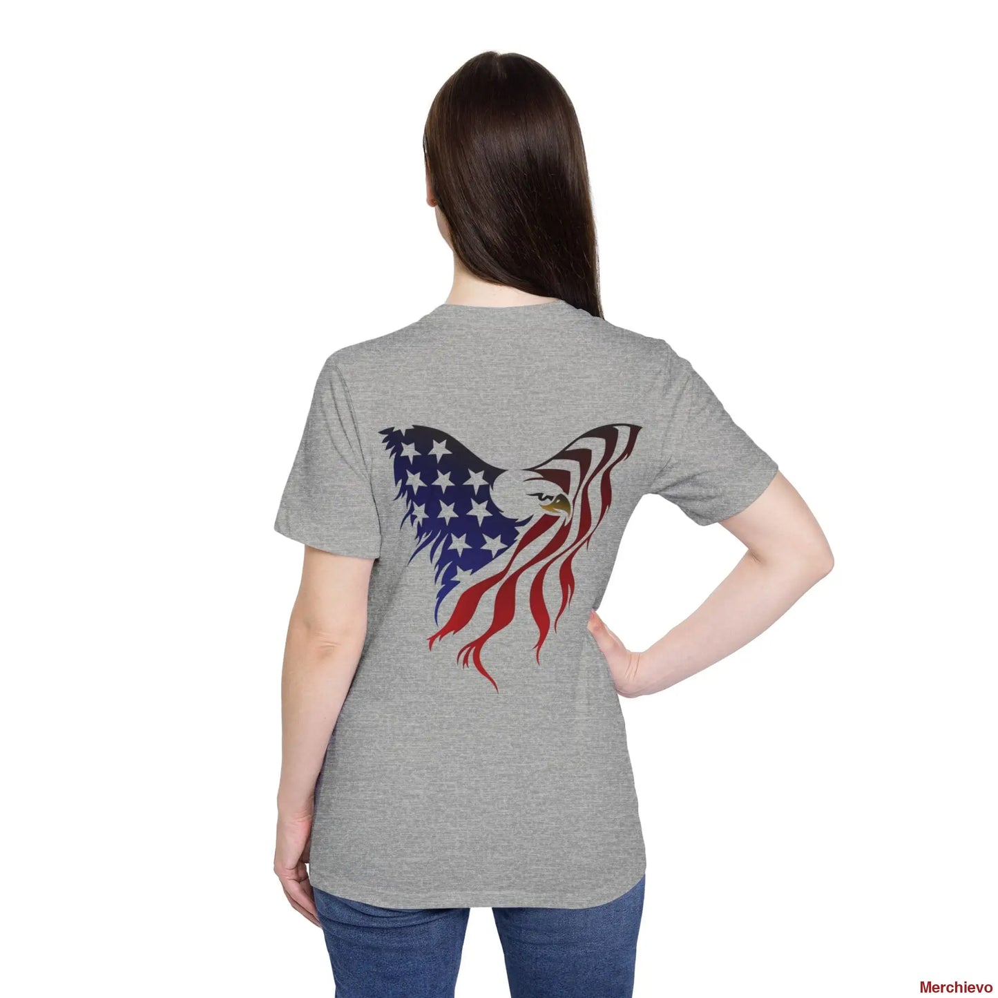 Little Miss 4th of July Retro Van Kids T-Shirt - Patriotic Youth Independence Day Tee T-Shirt