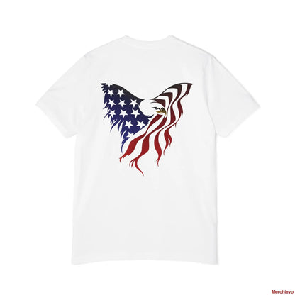 Little Miss 4th of July Retro Van Kids T-Shirt - Patriotic Youth Independence Day Tee T-Shirt