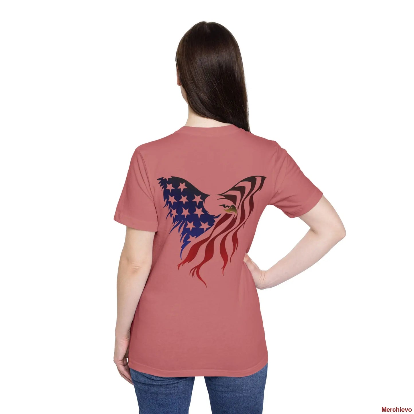 Little Miss 4th of July Retro Van Kids T-Shirt - Patriotic Youth Independence Day Tee T-Shirt