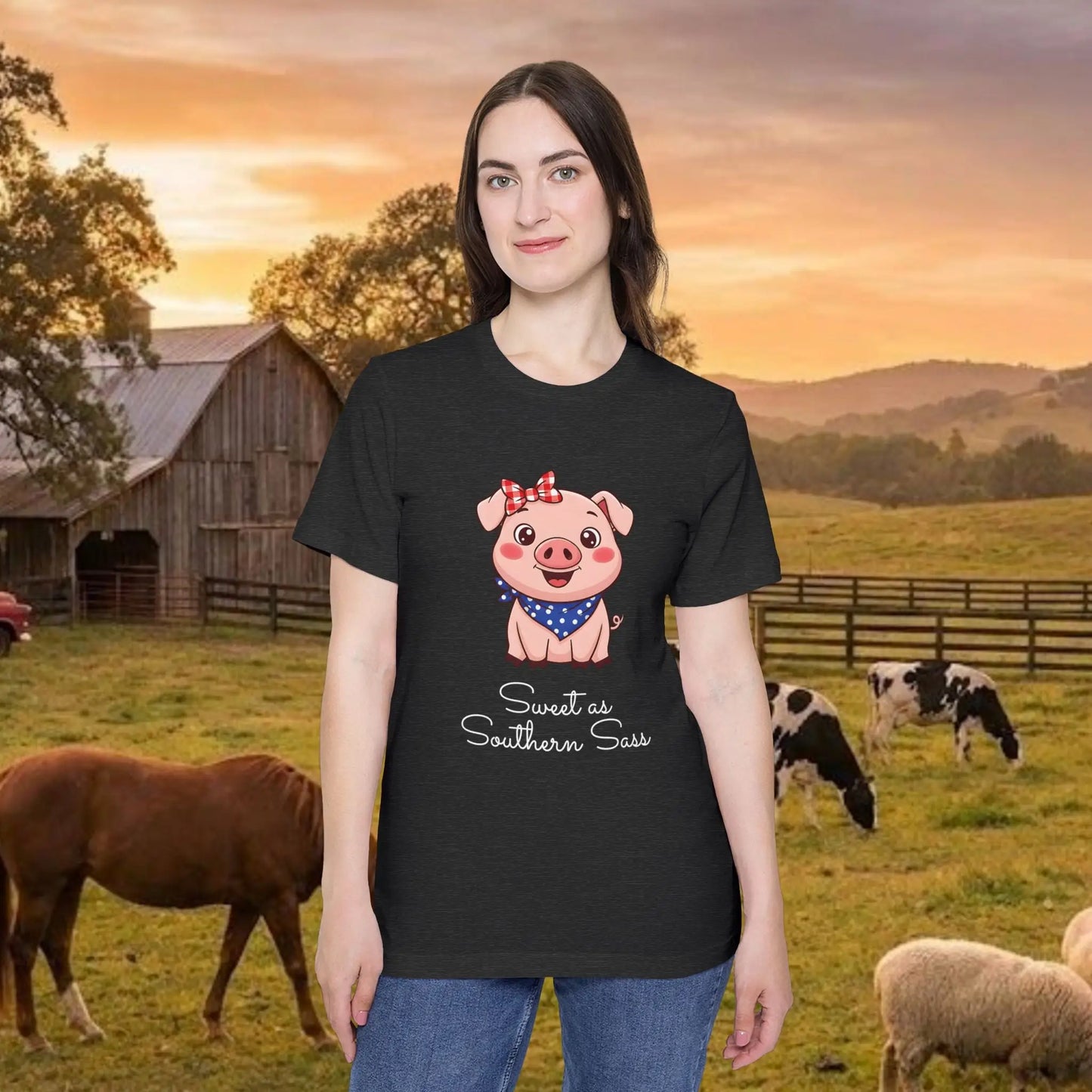Little Miss Southern Sass Pig Tee