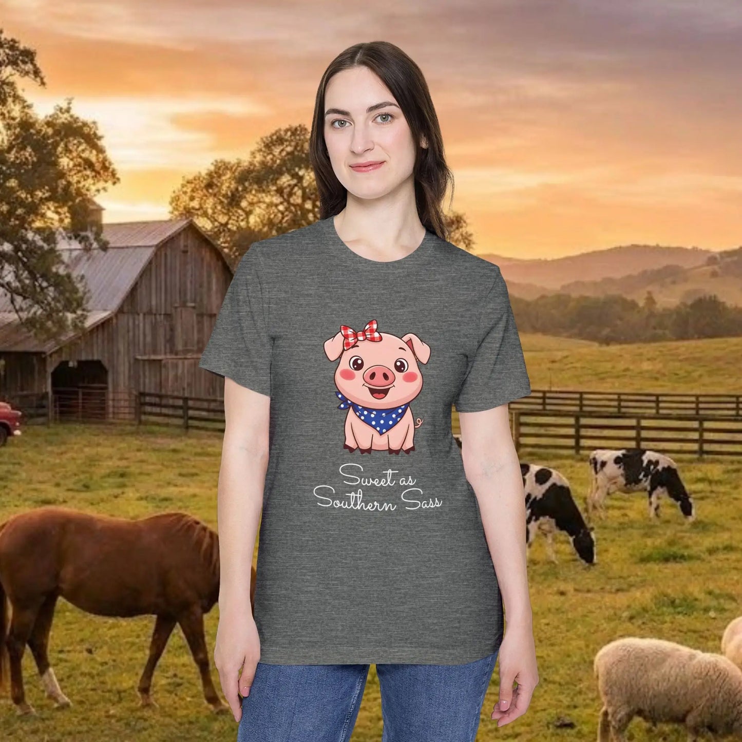 Little Miss Southern Sass Pig Tee