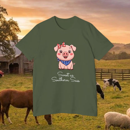 Little Miss Southern Sass Pig Tee