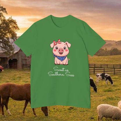 Little Miss Southern Sass Pig Tee