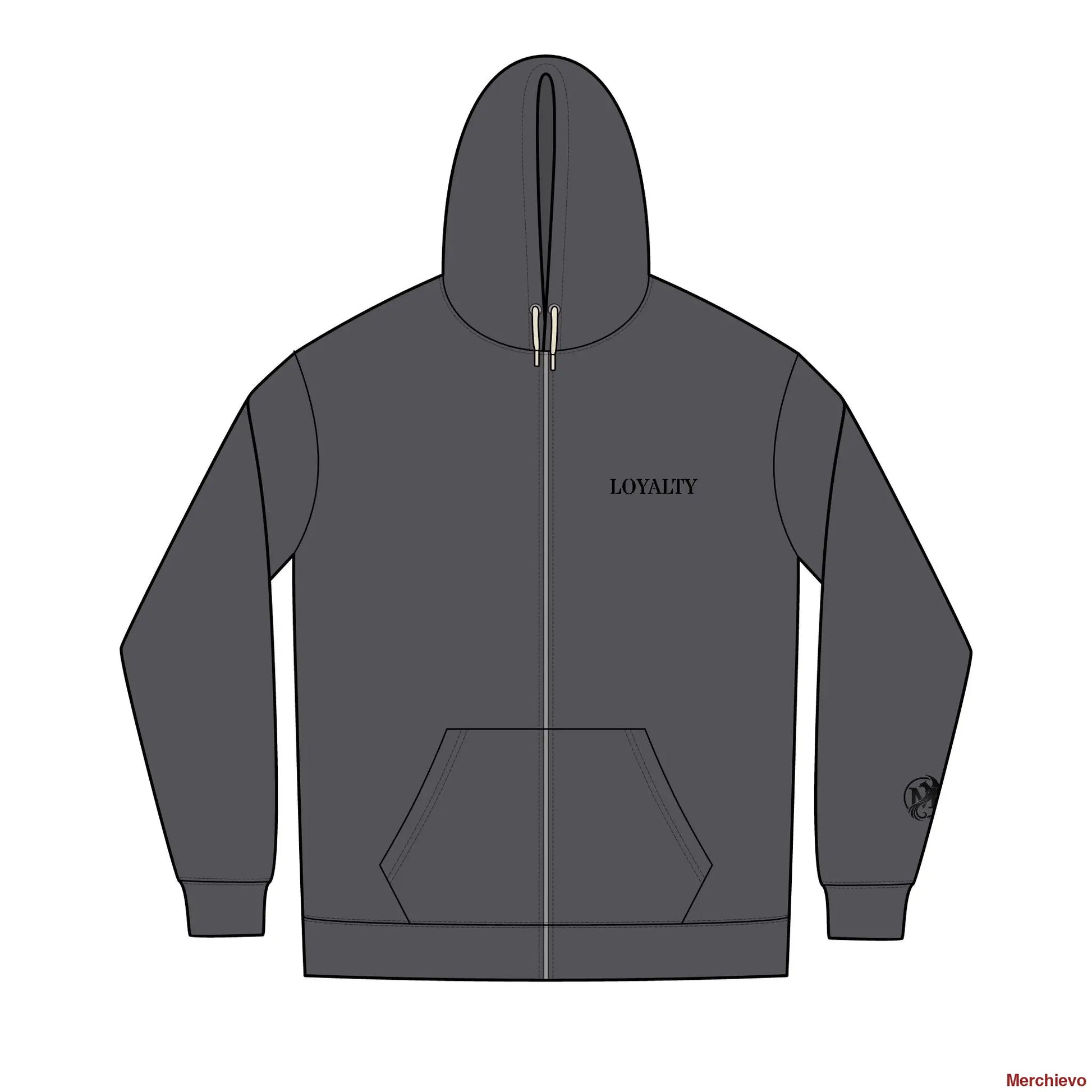 American Pride Loyalty Full-Zip Hoodie XS / Charcoal Heather Hoodie