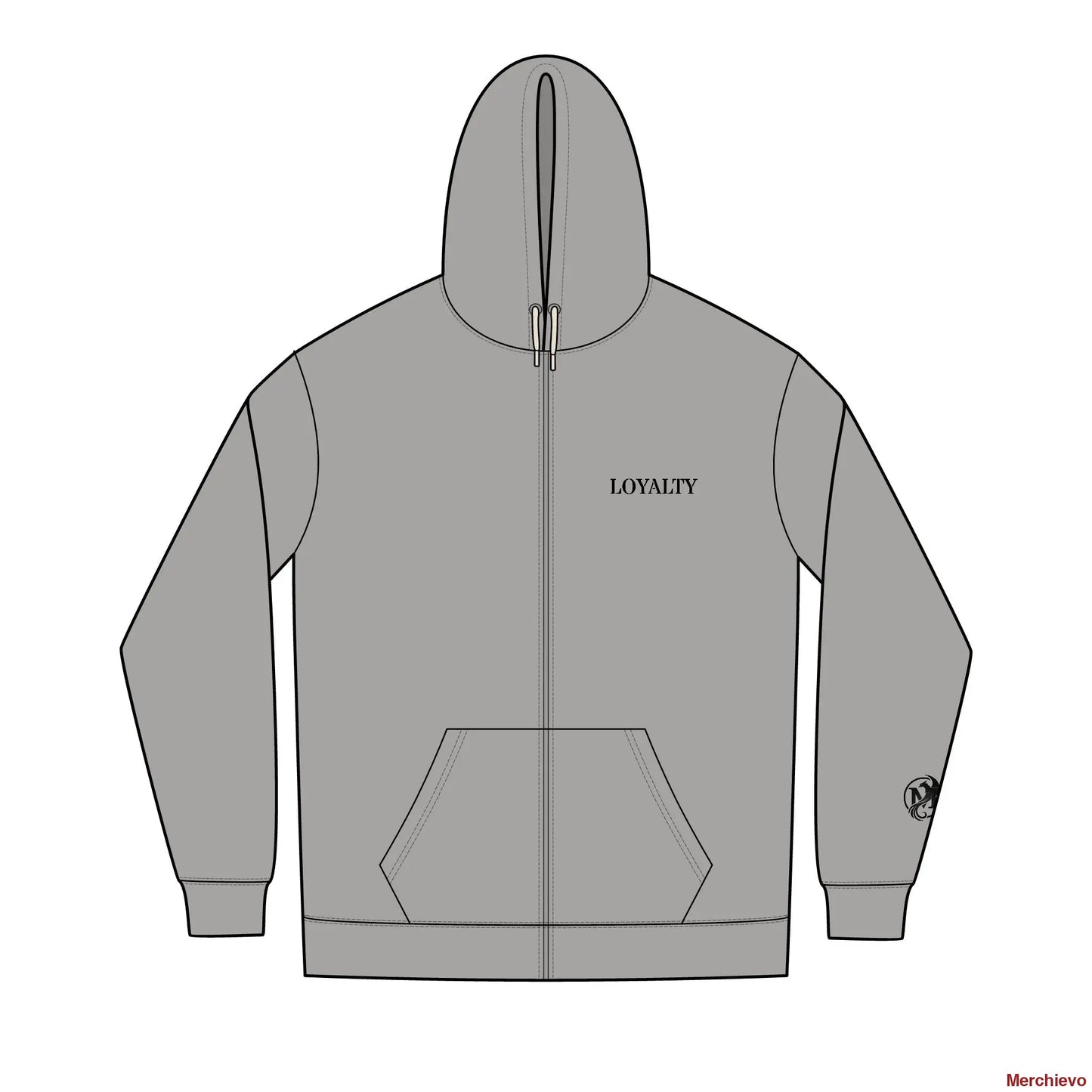 American Pride Loyalty Full-Zip Hoodie XS / Light Heather Grey Hoodie