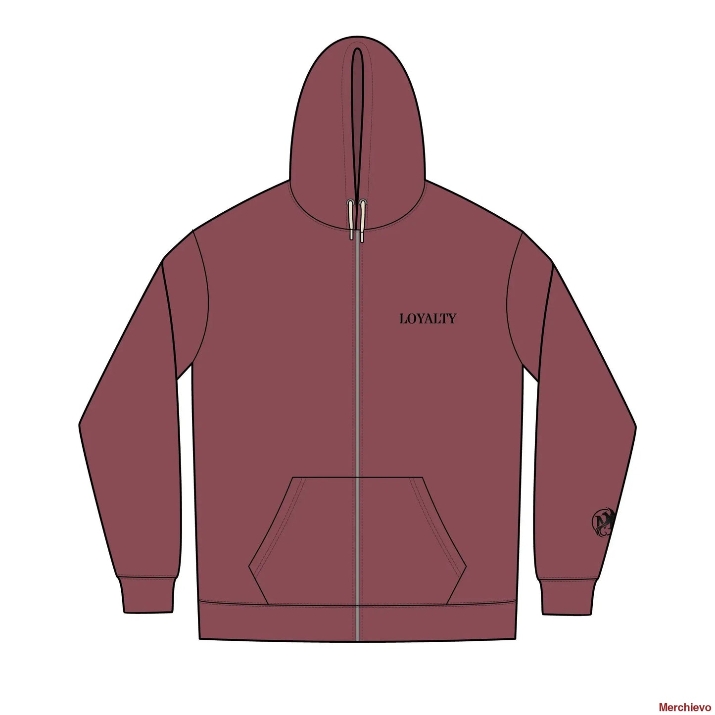 American Pride Loyalty Full-Zip Hoodie XS / Maroon Heather Hoodie