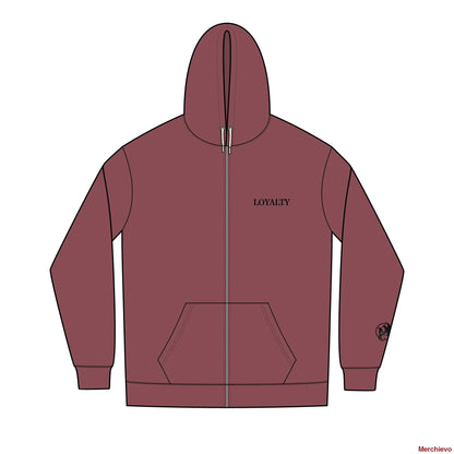 American Pride Loyalty Full-Zip Hoodie XS / Maroon Heather Hoodie