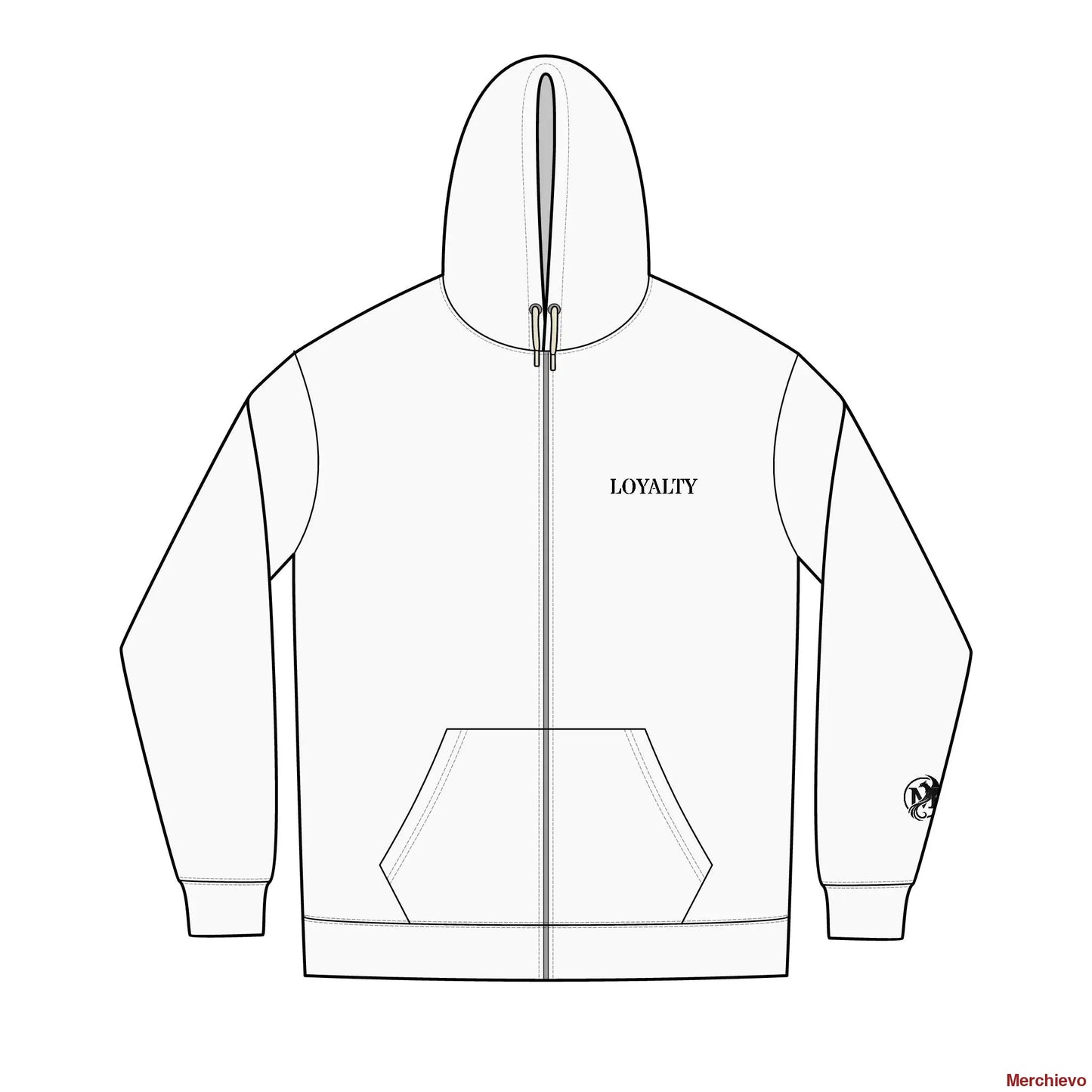 American Pride Loyalty Full-Zip Hoodie XS / White Hoodie