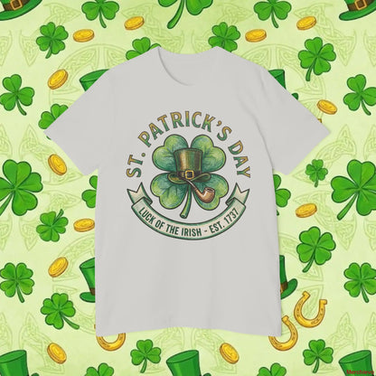 Luck of the Irish Shamrock T-Shirt | Vintage St. Patrick’s Day Graphic Tee T-Shirt