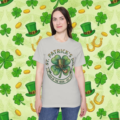 Luck of the Irish Shamrock T-Shirt | Vintage St. Patrick’s Day Graphic Tee T-Shirt