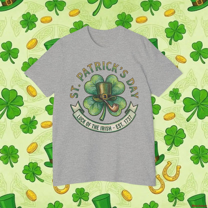 Luck of the Irish Shamrock T-Shirt | Vintage St. Patrick’s Day Graphic Tee T-Shirt