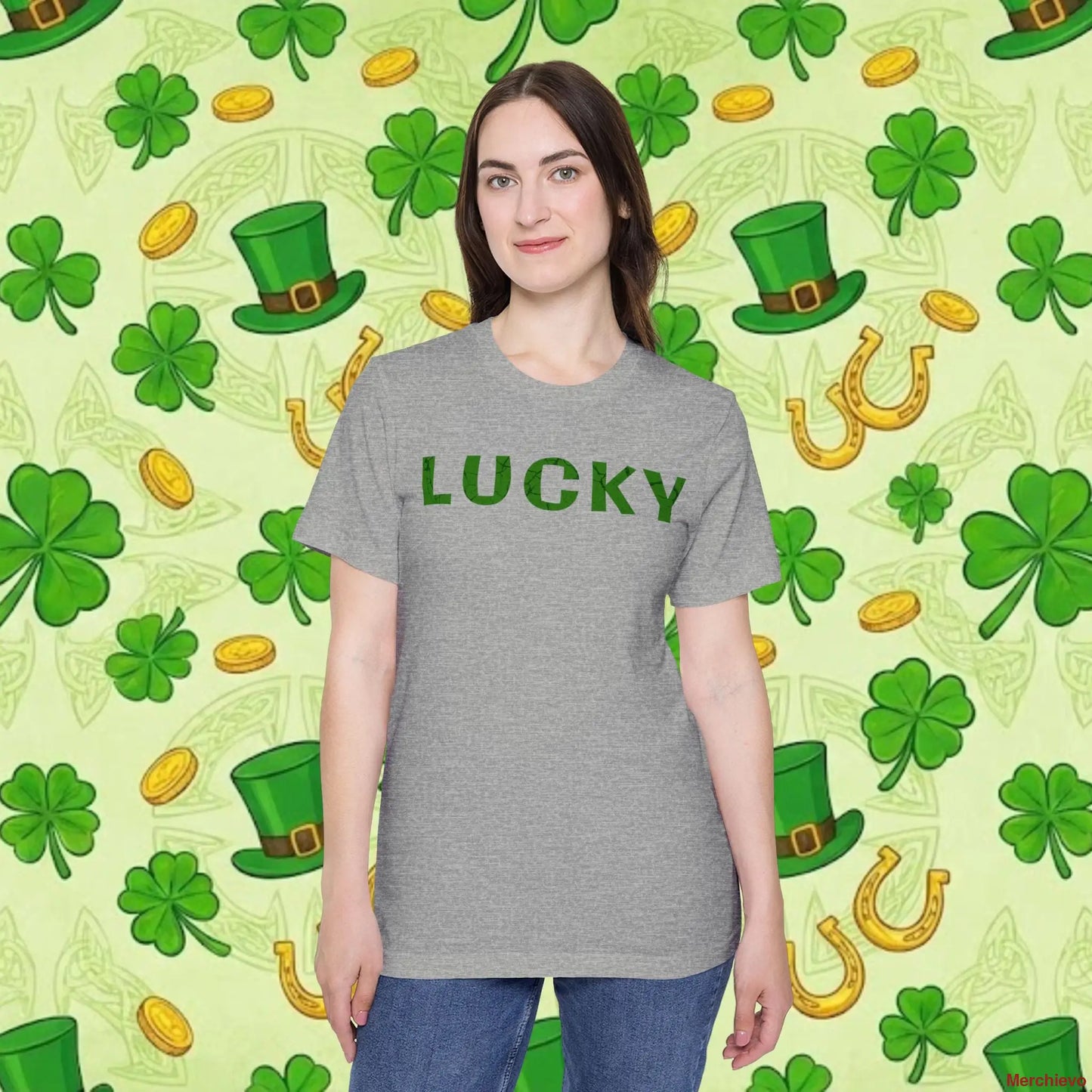 Lucky Irish Shamrock T-Shirt | Vintage St. Patrick’s Day Graphic Tee Athletic Heather / XS T-Shirt