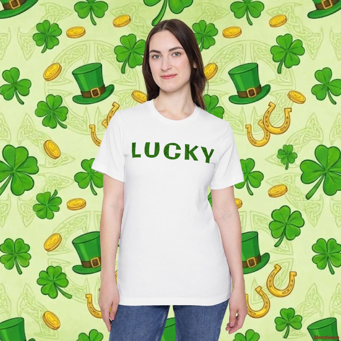 Lucky Irish Shamrock T-Shirt | Vintage St. Patrick’s Day Graphic Tee White / XS T-Shirt