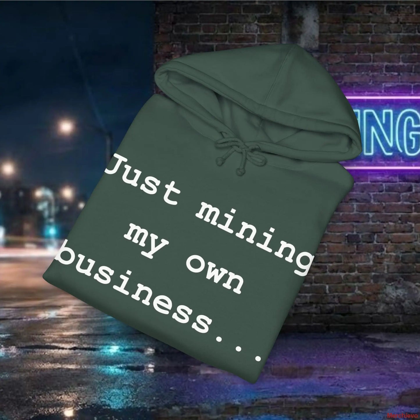 Mining My Own Business Bitcoin Developer Code Hoodie | Dark Edition Hoodie