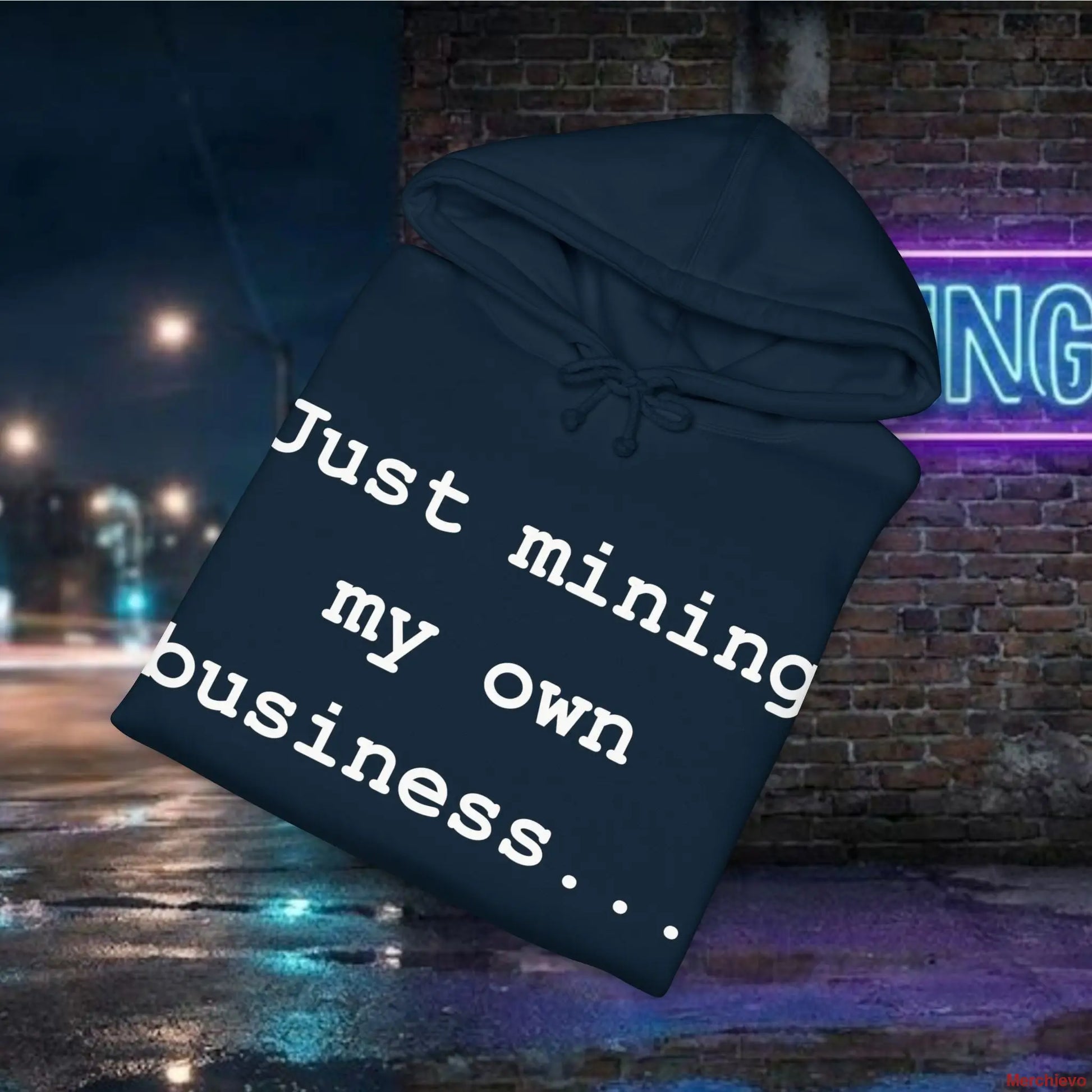 Mining My Own Business Bitcoin Developer Code Hoodie | Dark Edition Hoodie