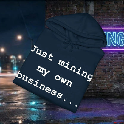 Mining My Own Business Bitcoin Developer Code Hoodie | Dark Edition Hoodie