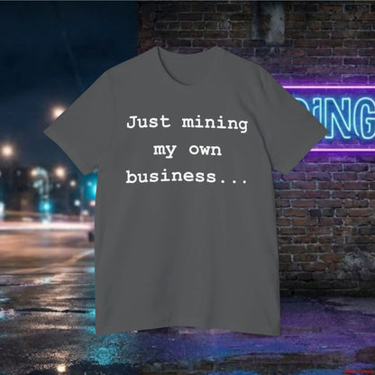 Mining My Own Business Python Code Tee | Dark Edition Asphalt / XS T-Shirt