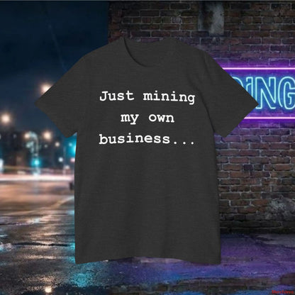 Mining My Own Business Python Code Tee | Dark Edition Dark Grey Heather / XS T-Shirt