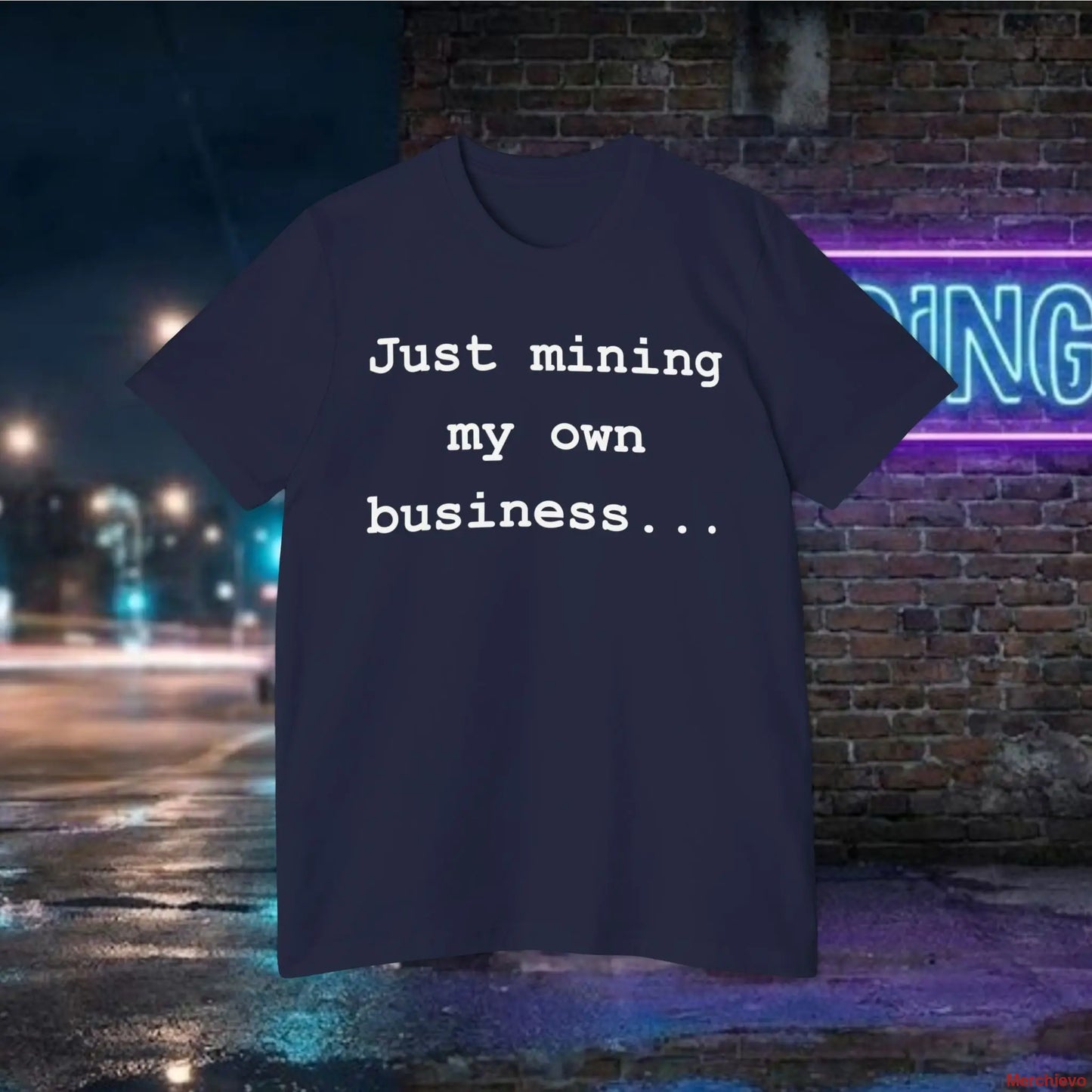 Mining My Own Business Python Code Tee | Dark Edition Navy / XS T-Shirt