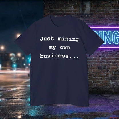 Mining My Own Business Python Code Tee | Dark Edition Navy / XS T-Shirt