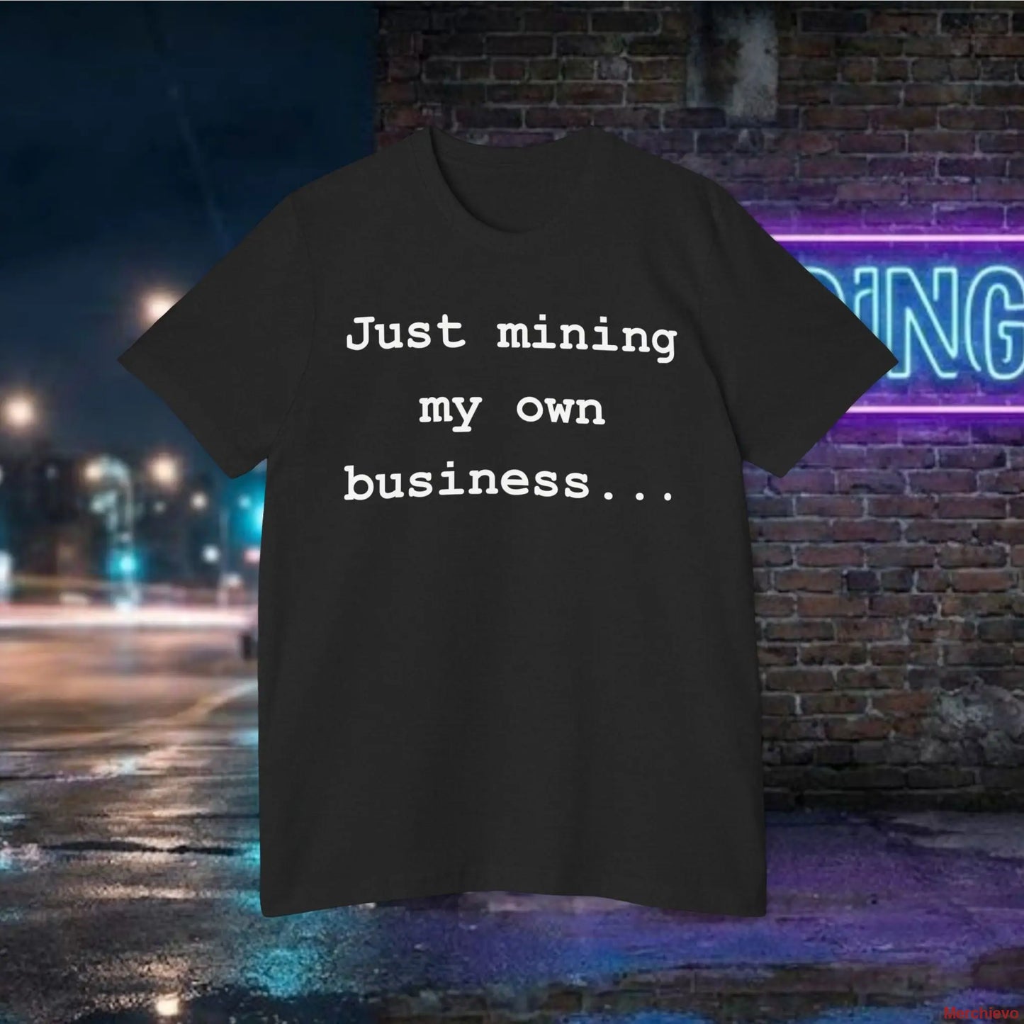 Mining My Own Business Python Code Tee | Dark Edition Solid Black Blend / XS T-Shirt