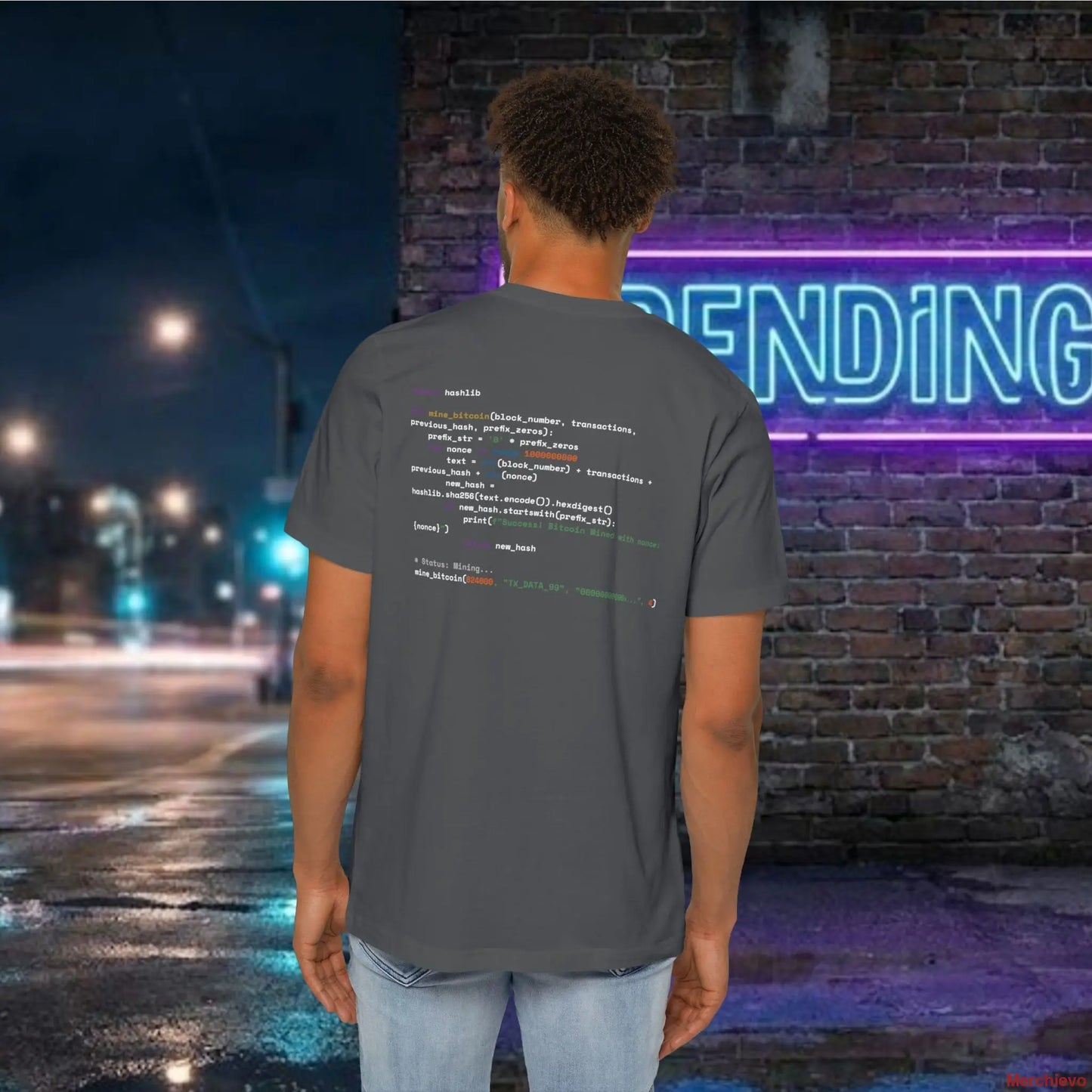 Mining My Own Business Python Code Tee | Dark Edition T-Shirt