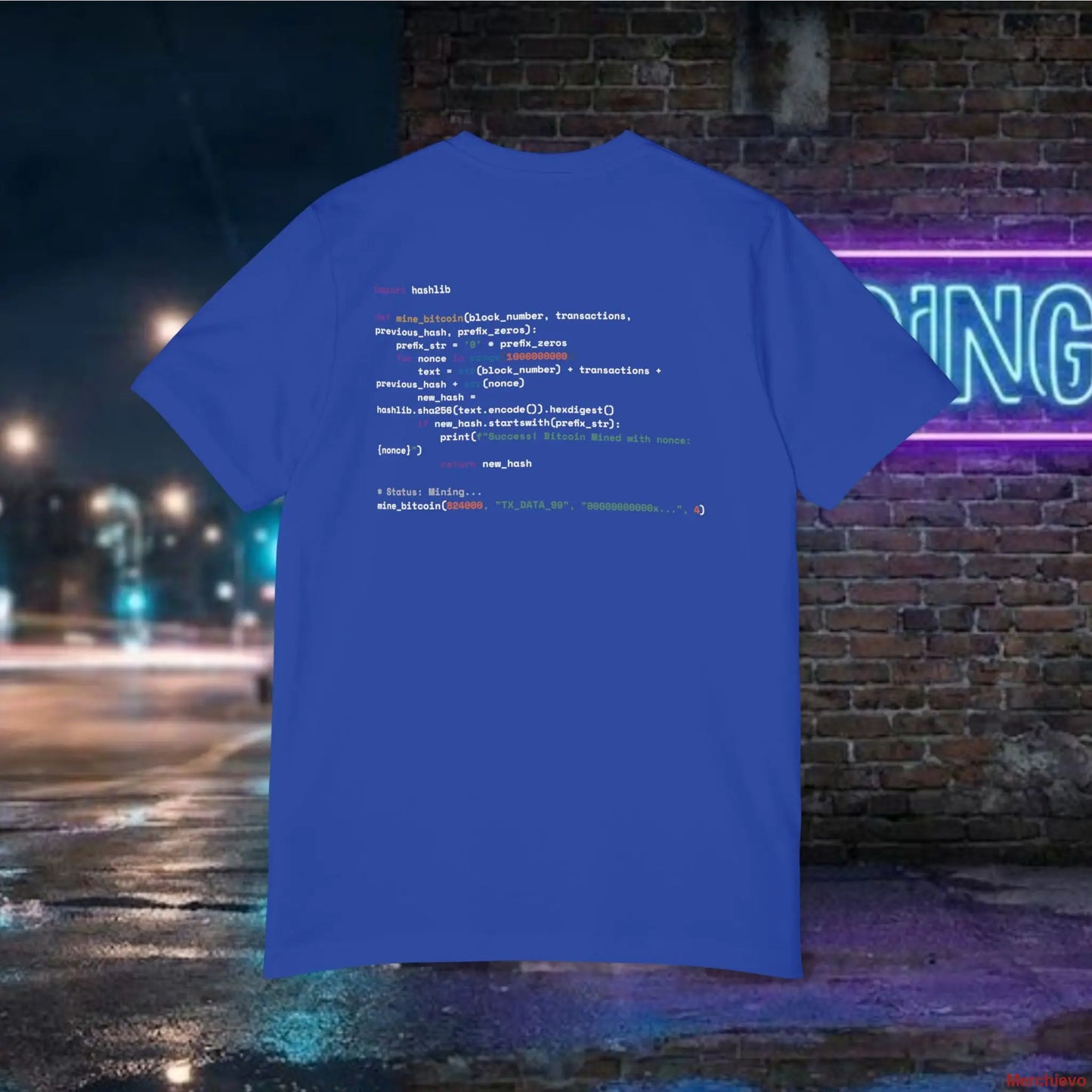 Mining My Own Business Python Code Tee | Dark Edition T-Shirt