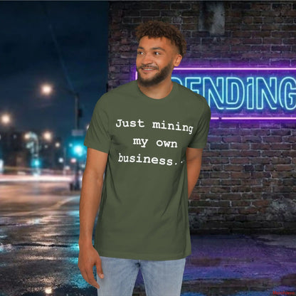 Mining My Own Business Python Code Tee | Dark Edition T-Shirt