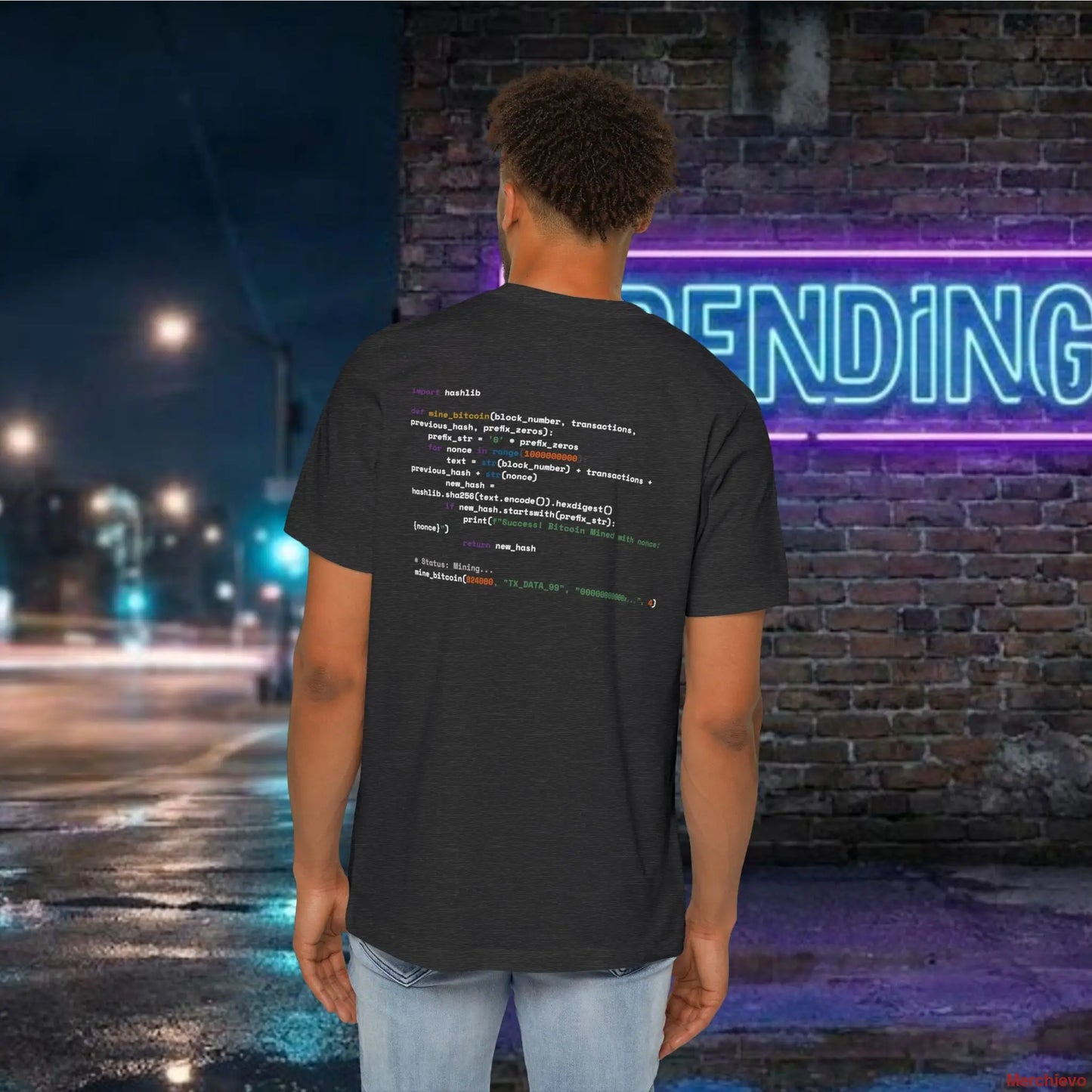 Mining My Own Business Python Code Tee | Dark Edition T-Shirt