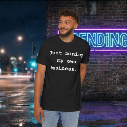 Mining My Own Business Python Code Tee | Dark Edition T-Shirt