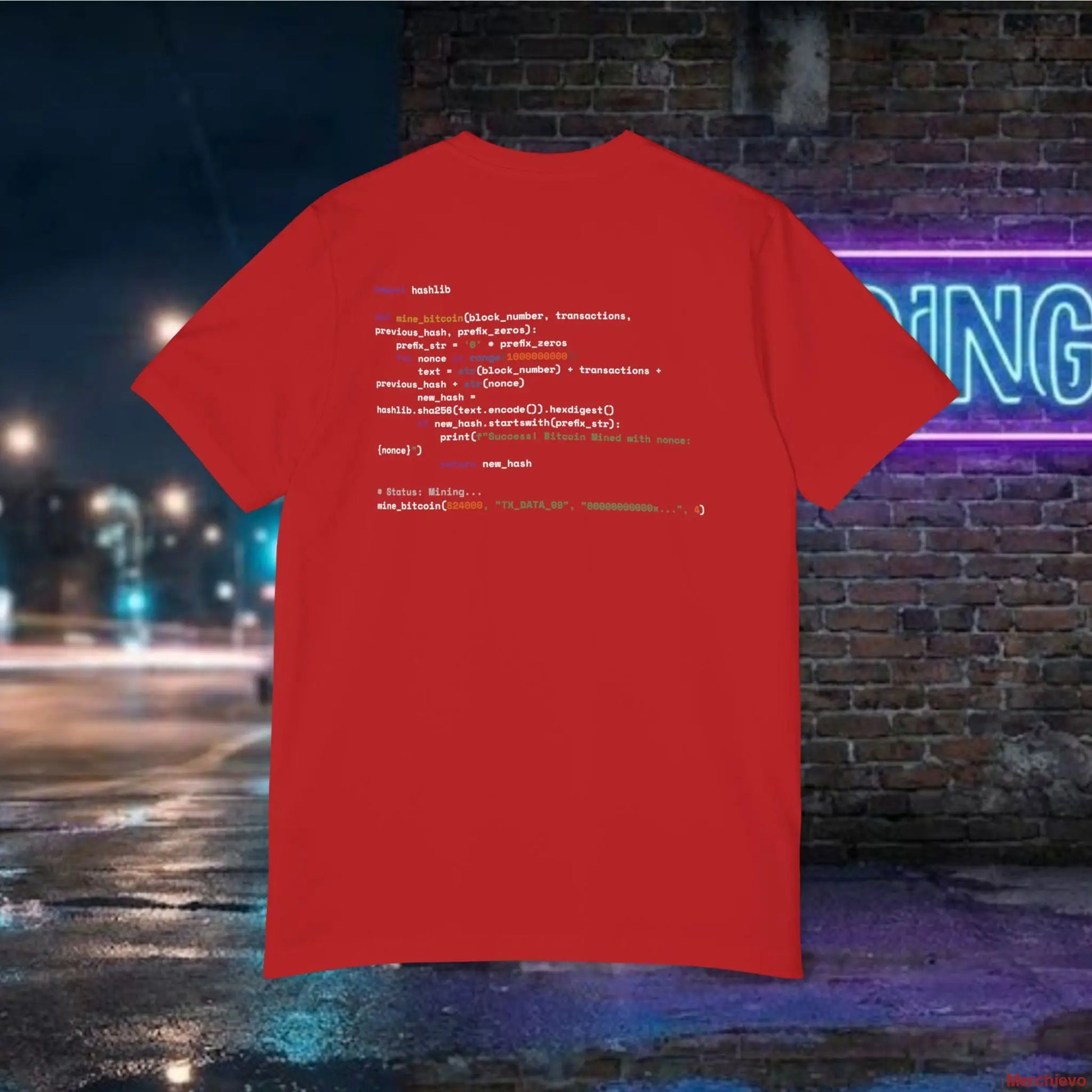 Mining My Own Business Python Code Tee | Dark Edition T-Shirt