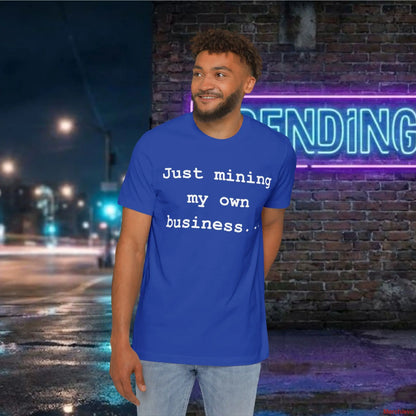 Mining My Own Business Python Code Tee | Dark Edition T-Shirt