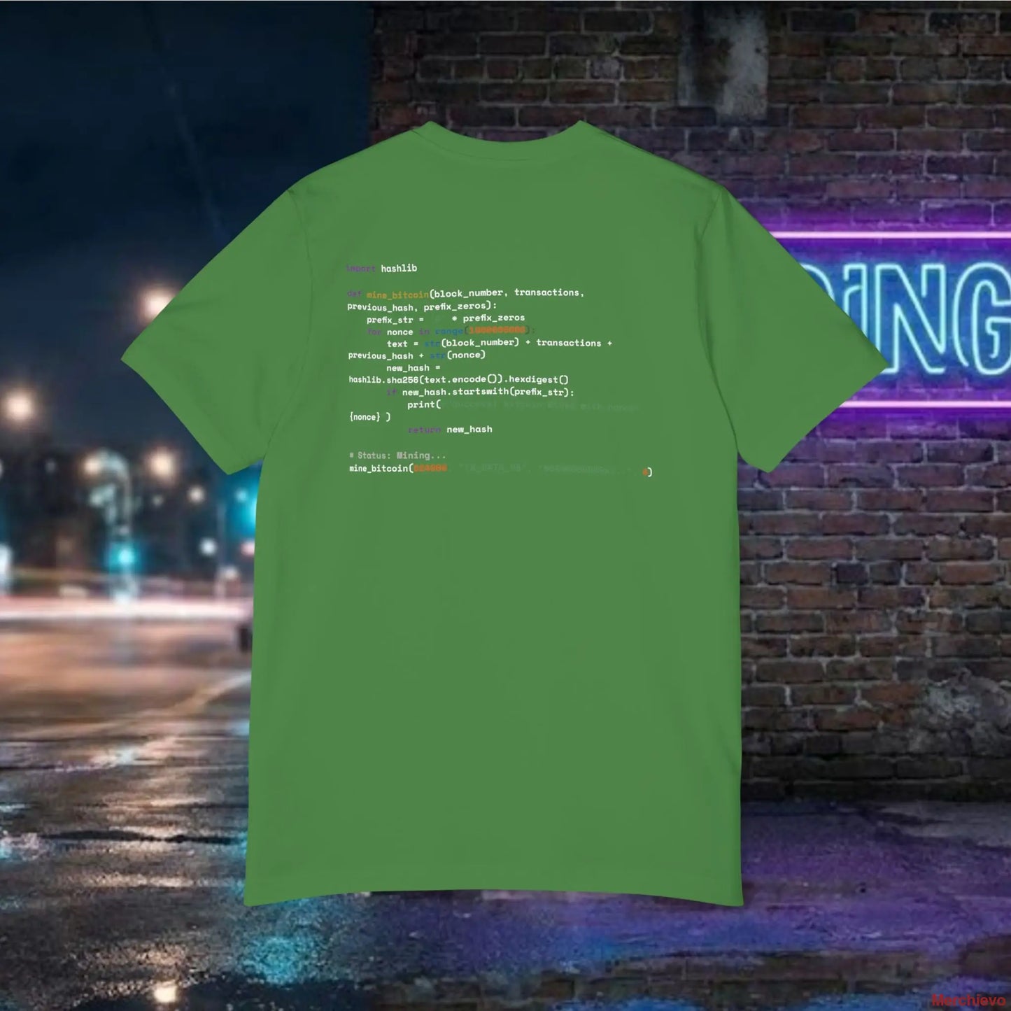 Mining My Own Business Python Code Tee | Dark Edition T-Shirt