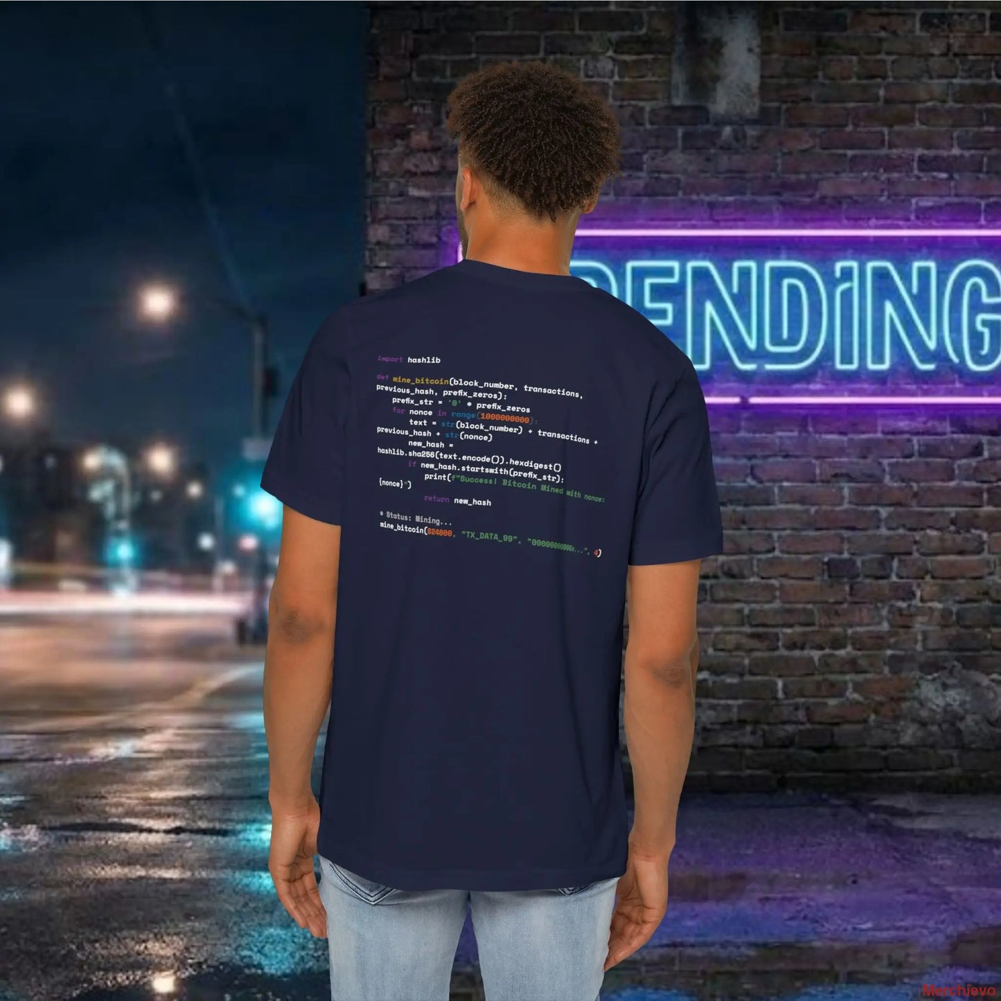 Mining My Own Business Python Code Tee | Dark Edition T-Shirt