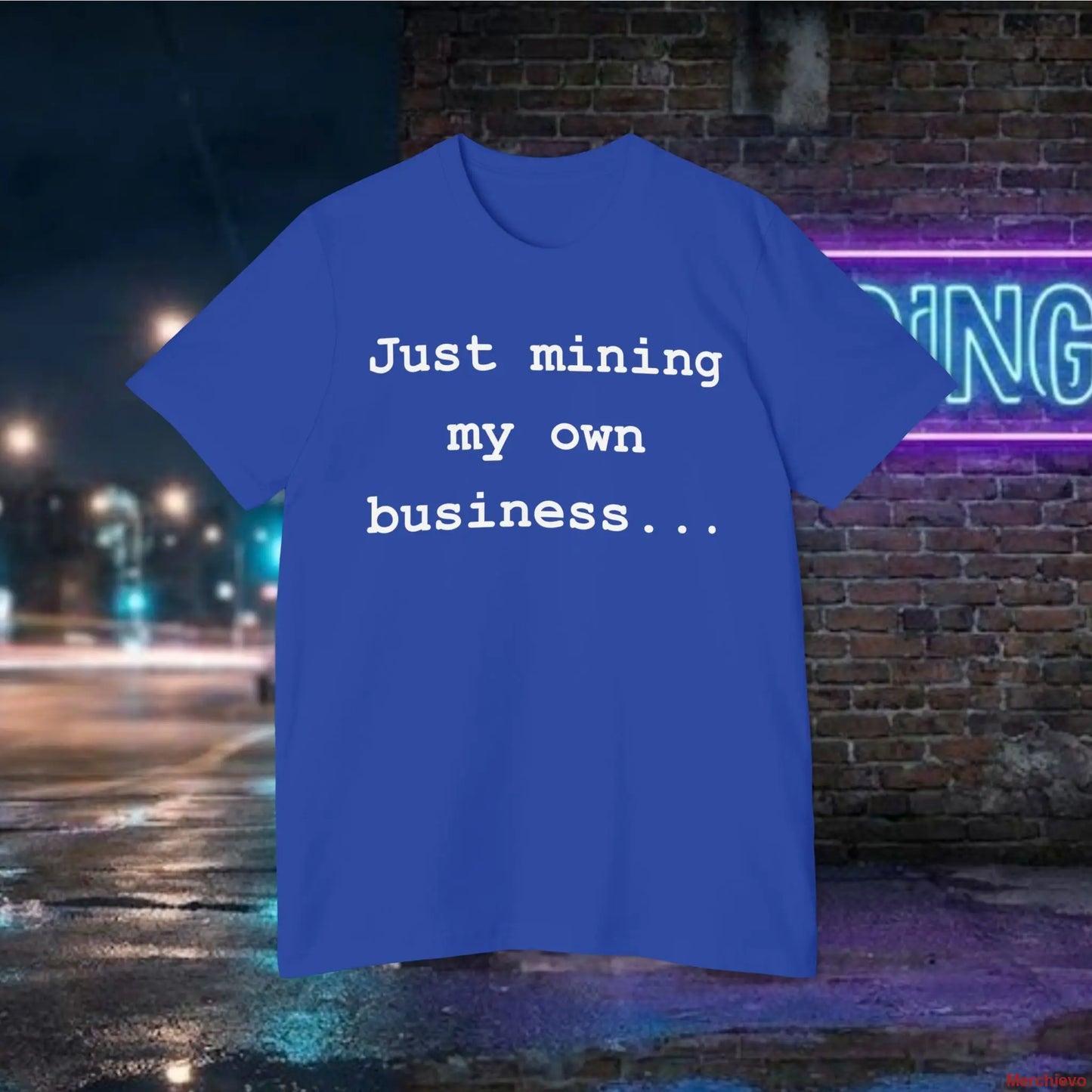 Mining My Own Business Python Code Tee | Dark Edition True Royal / XS T-Shirt