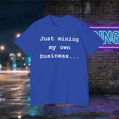 Mining My Own Business Python Code Tee | Dark Edition True Royal / XS T-Shirt