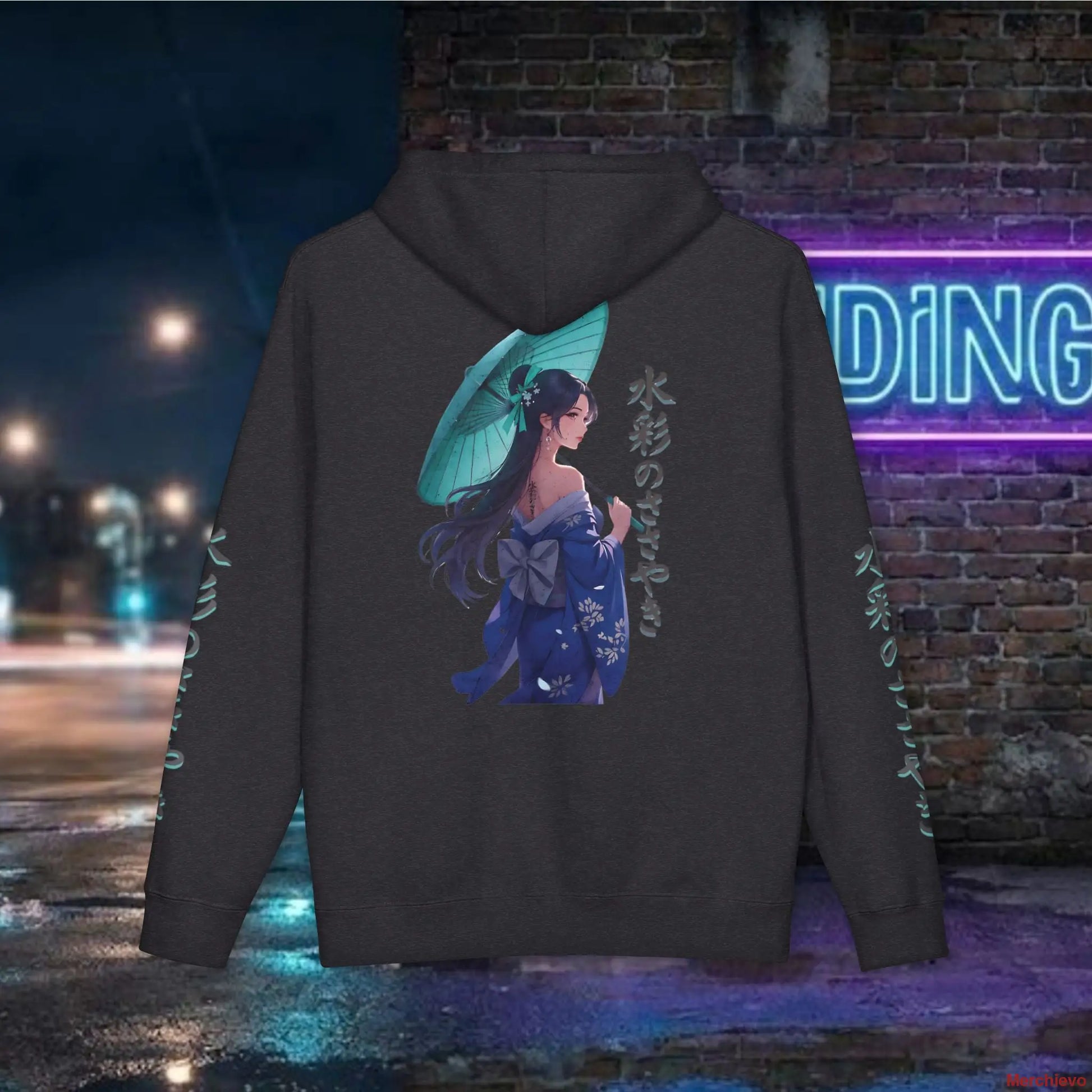 Neo-Tokyo Kimono Hoodie — Urban Techwear Aesthetic Hoodie