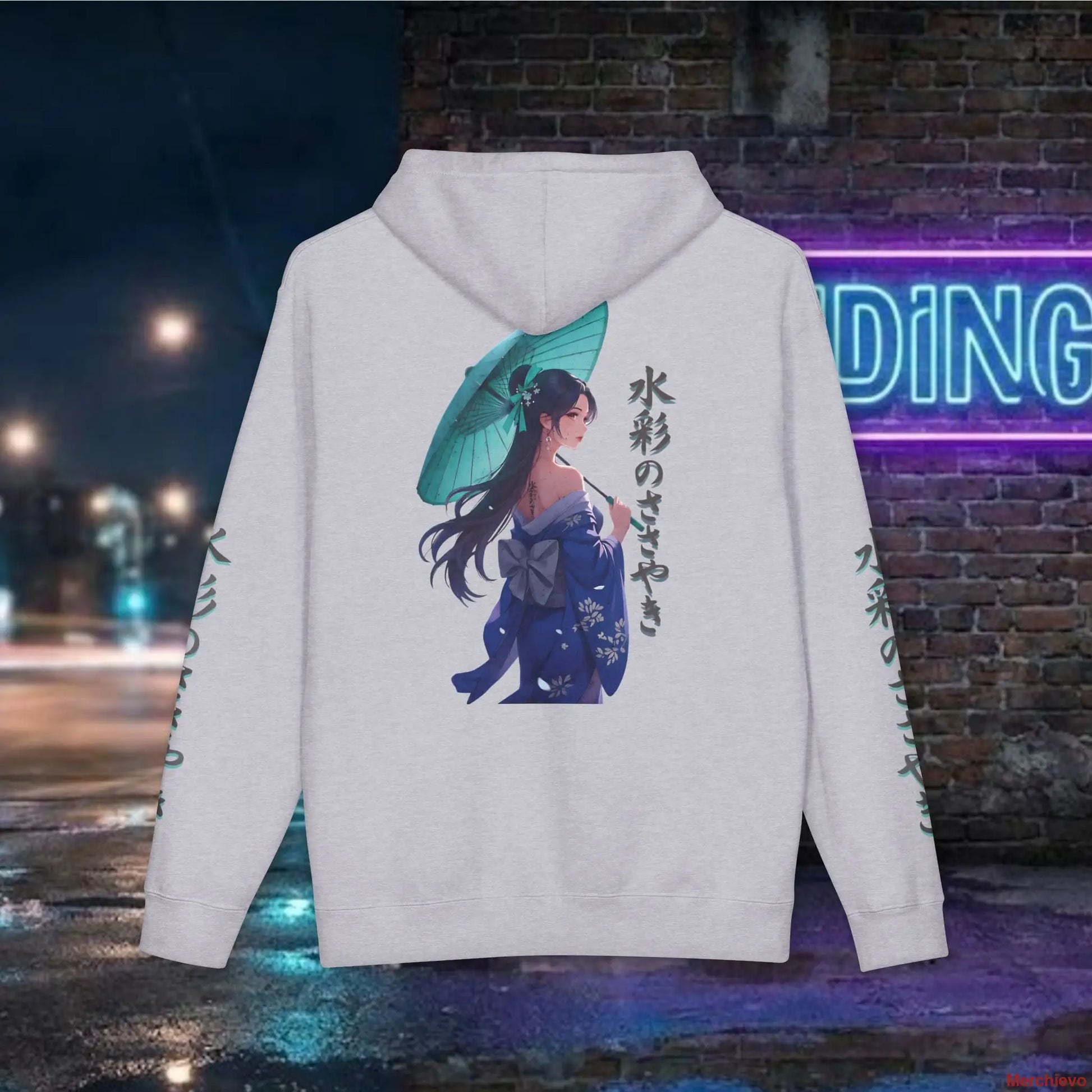 Neo-Tokyo Kimono Hoodie — Urban Techwear Aesthetic Hoodie