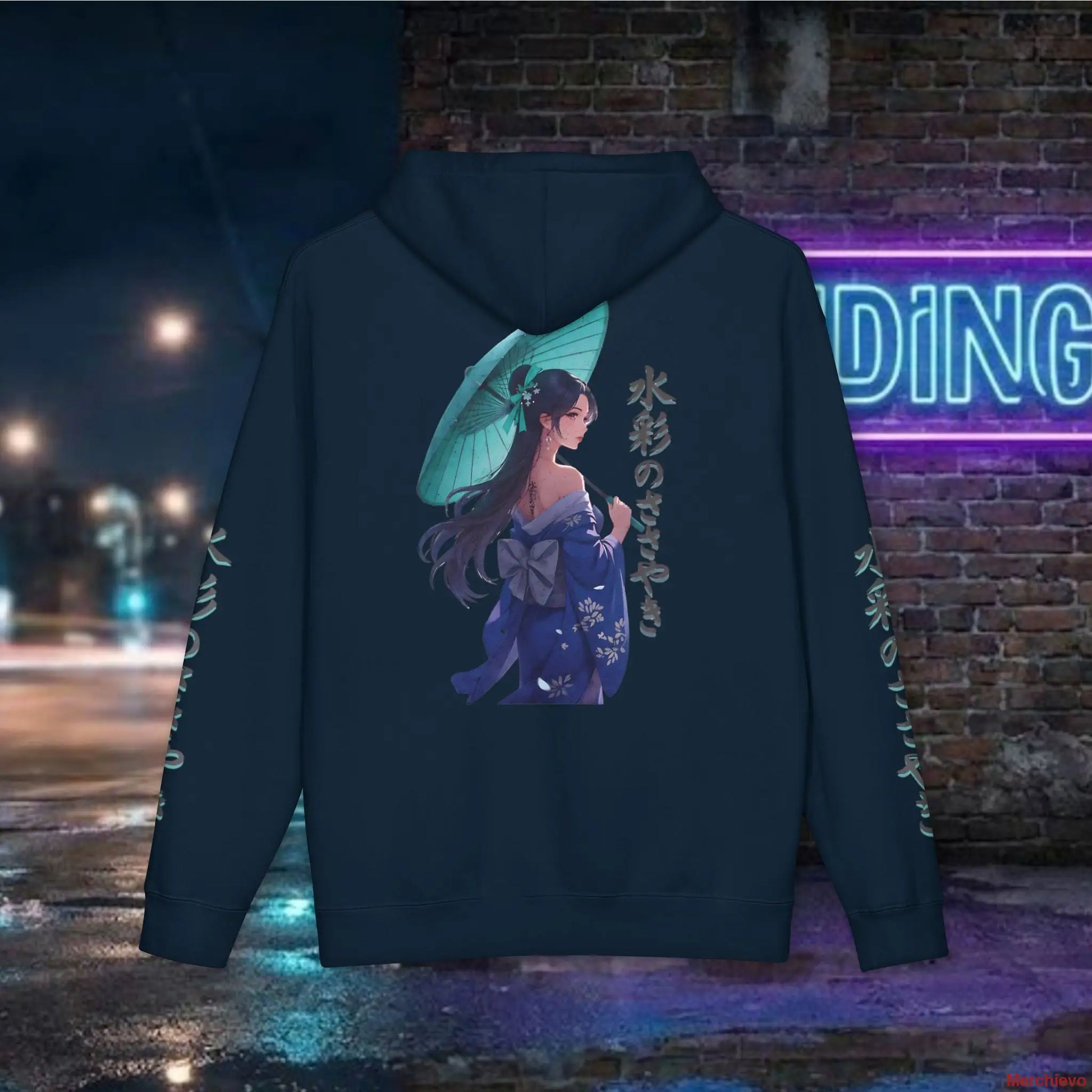 Neo-Tokyo Kimono Hoodie — Urban Techwear Aesthetic Hoodie