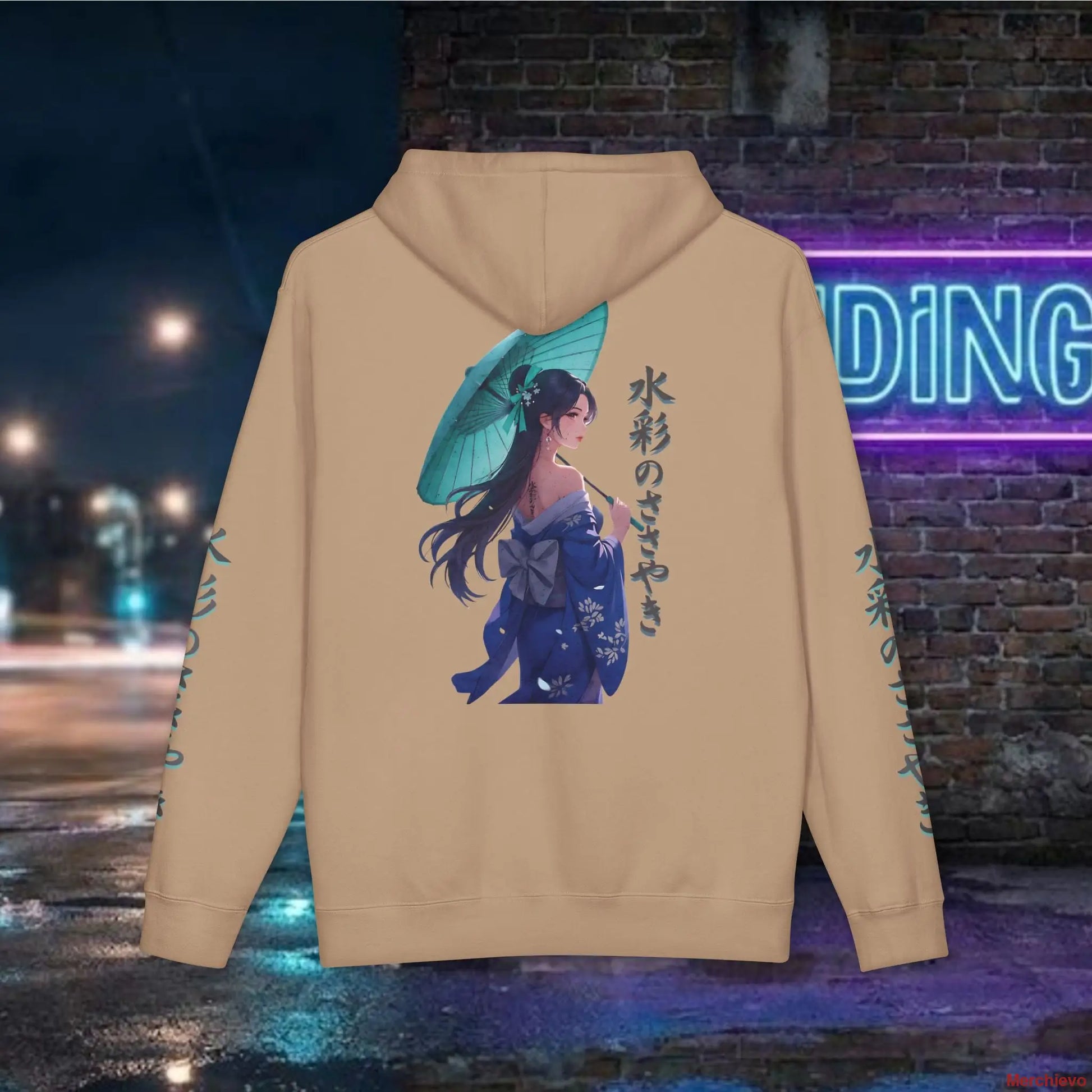 Neo-Tokyo Kimono Hoodie — Urban Techwear Aesthetic Hoodie